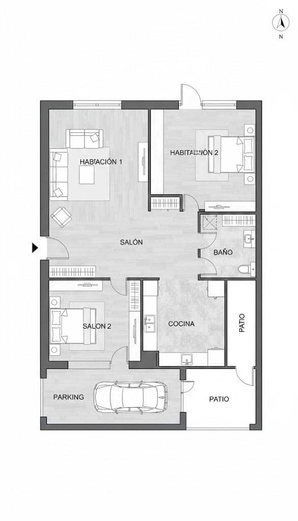 2 Zimmer Finca/Landgut zu verkaufen in El Pareton mit Garage - 132.500 € (Ref: 9470471)