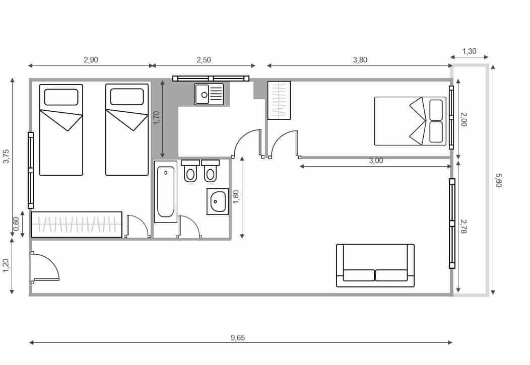 2 bedroom Finca/Country House for sale in Las Palas - € 128,000 (Ref: 9499432)