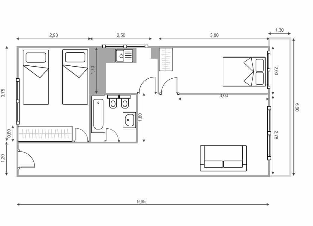 Ático de 2 habitaciones en Isla Plana en venta con piscina - 210.000 € (Ref: 9504371)