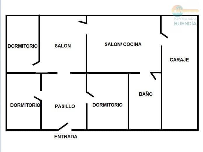 3 sypialnia Finka/Dom wiejski na sprzedaż w Fuente Alamo de Murcia z garażem - 95 000 € (Ref: 9520852)