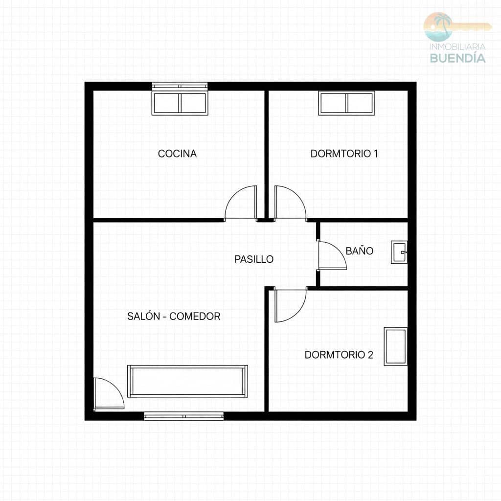 2 bedroom Semi-detached Villa for sale in Camposol - € 124,995 (Ref: 9536806)