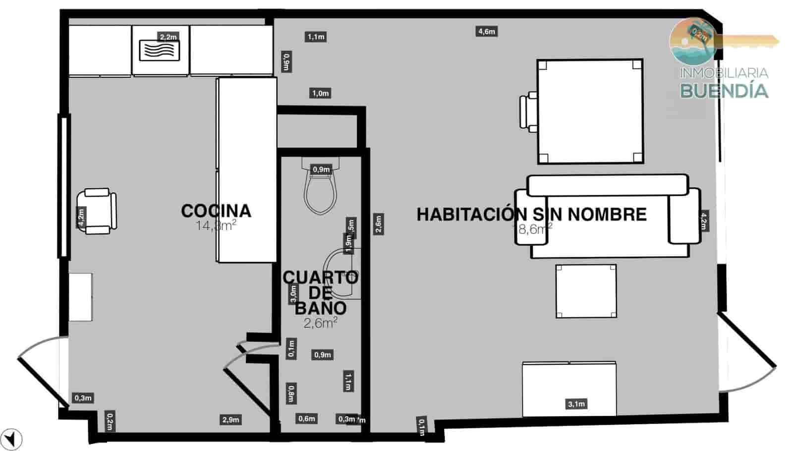 2 slaapkamer Appartement te koop in Cartagena - € 183.900 (Ref: 9596246)