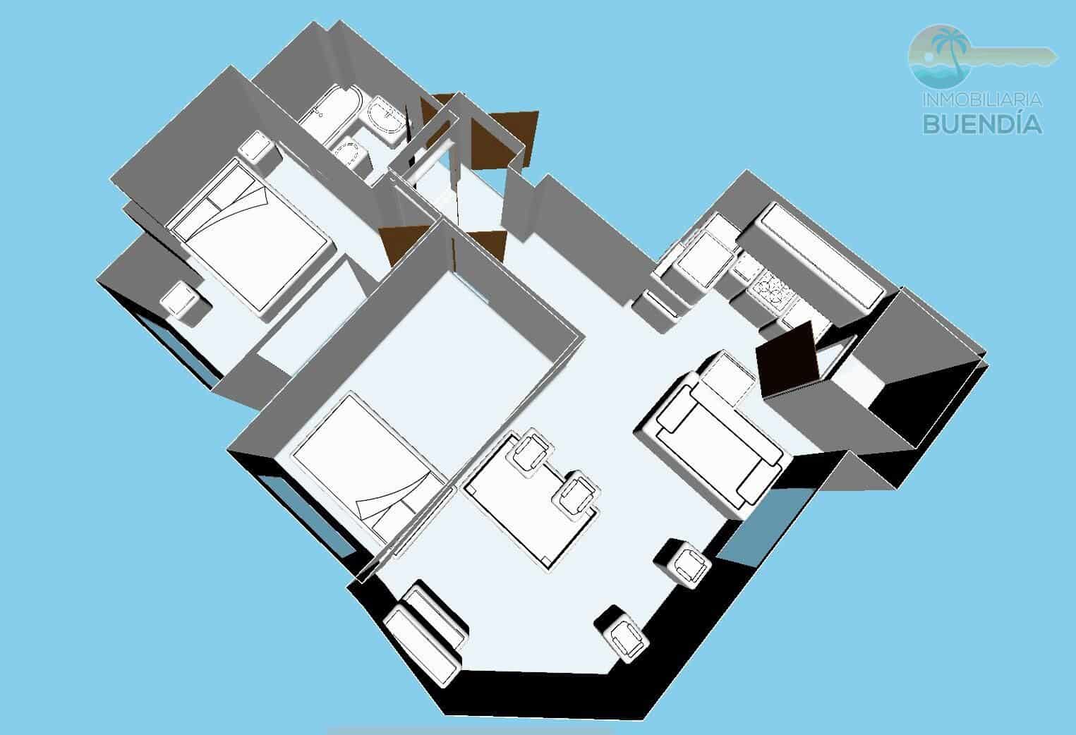 2 soverom Leilighet til salgs i Puerto de Mazarron - € 119 900 (Ref: 9652101)