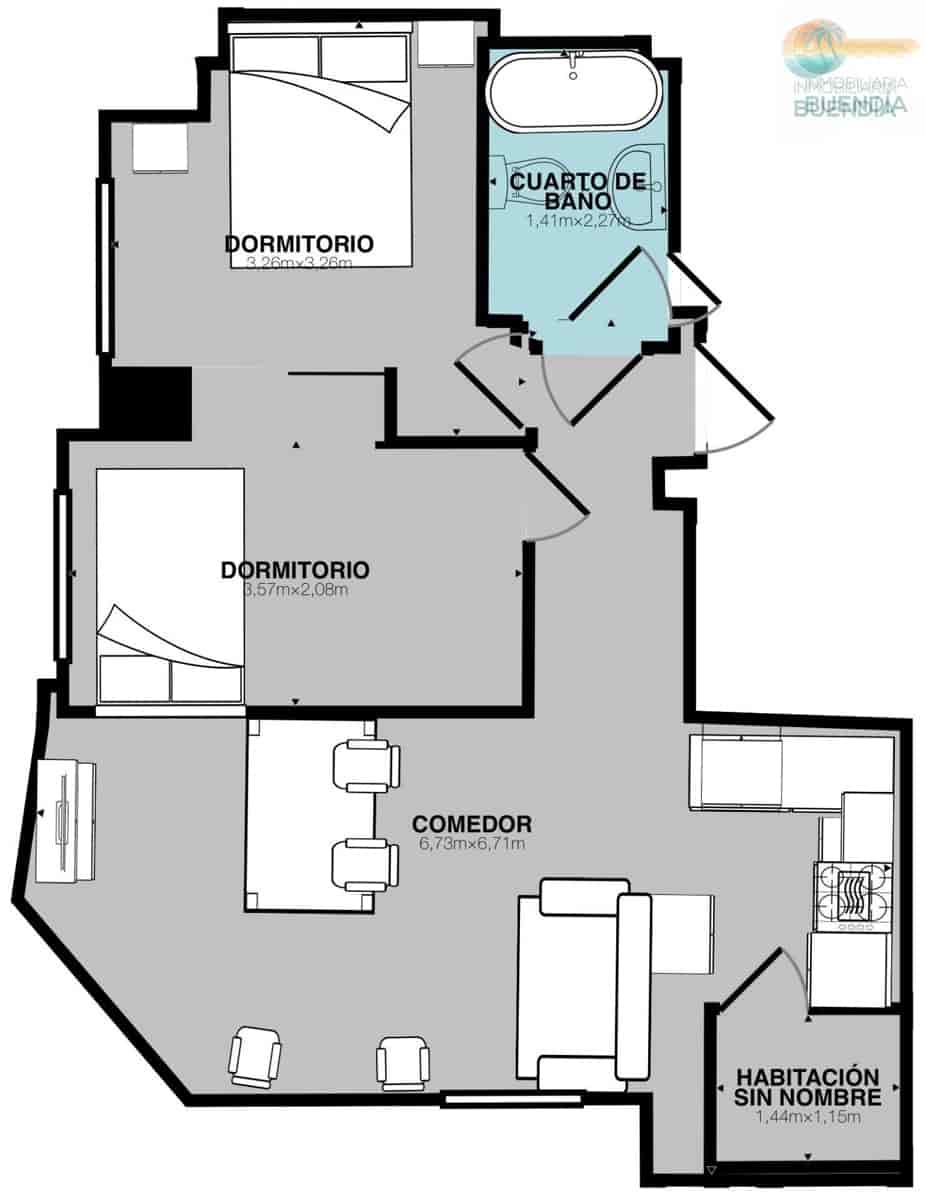 Apartamento de 2 habitaciones en Puerto de Mazarron en venta - 124.900 € (Ref: 9652101)