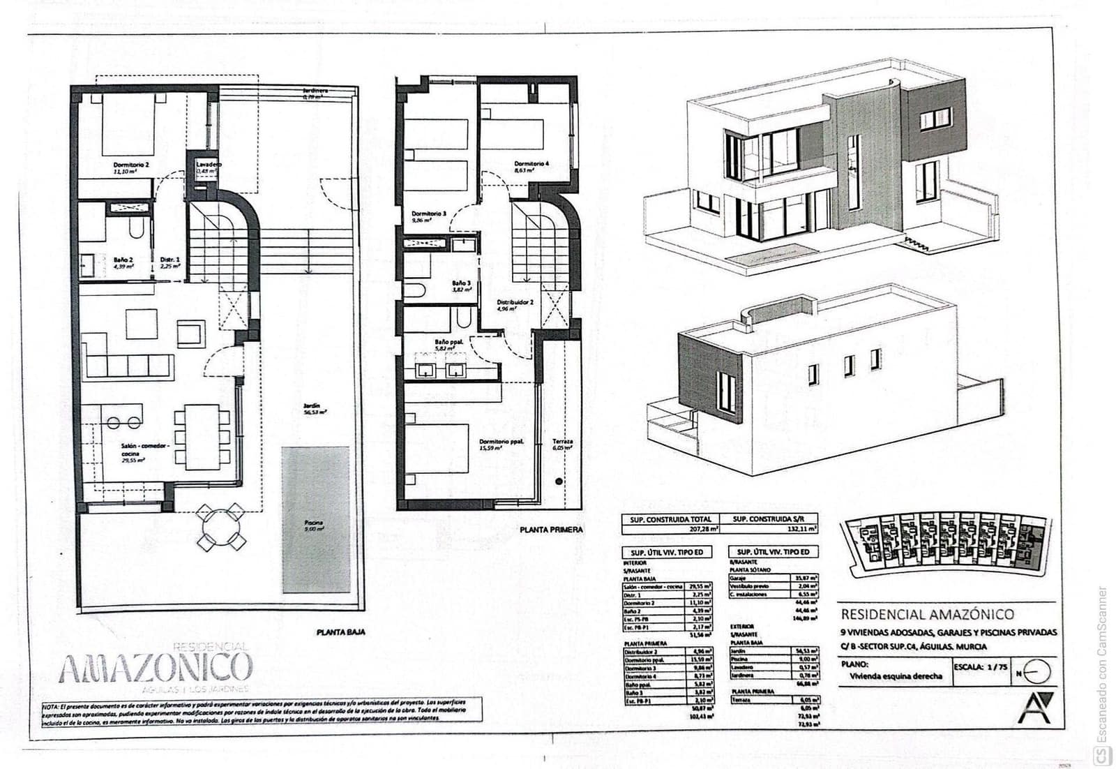 4 makuuhuone Huoneisto myytävänä paikassa Aguilas mukana uima-altaan 
autotalli - 390 000 € (Ref: 9674320)