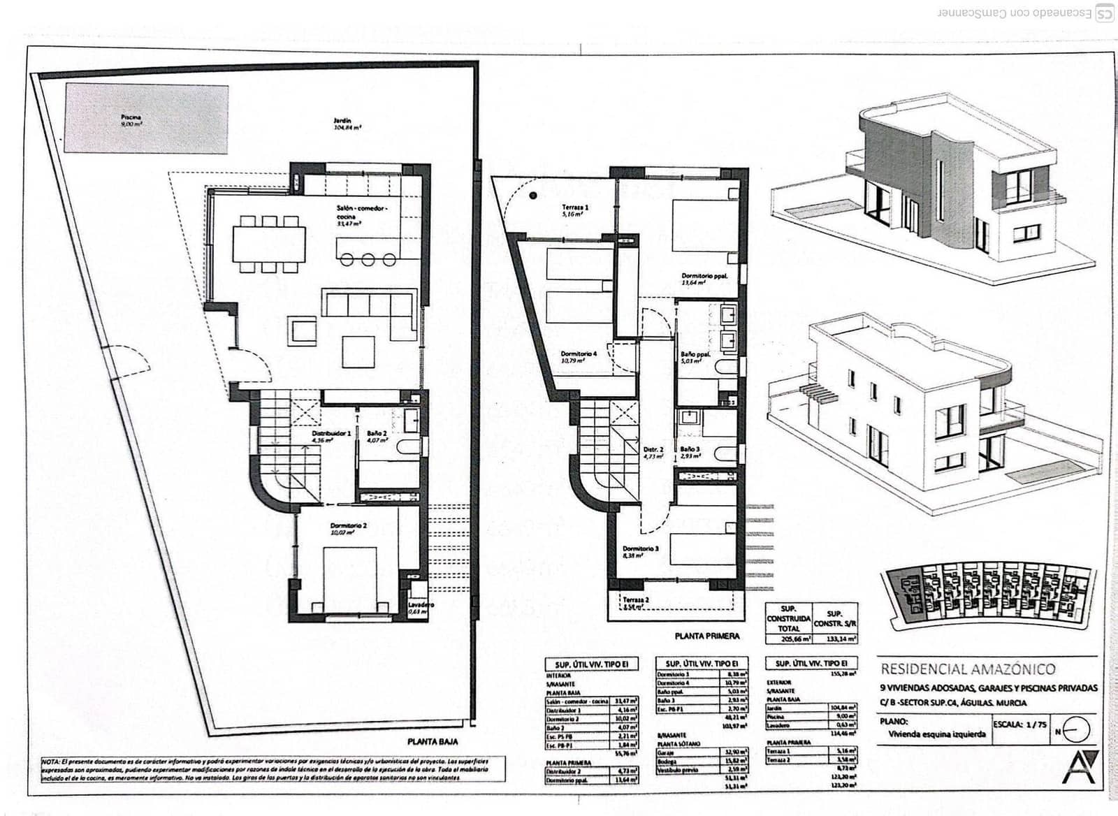 4 makuuhuone Huoneisto myytävänä paikassa Aguilas mukana uima-altaan 
autotalli - 390 000 € (Ref: 9674320)