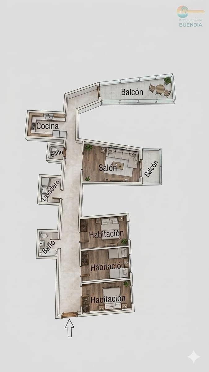 3 camera da letto Appartamento in vendita in Puerto de Mazarron - 189.900 € (Rif: 9677561)