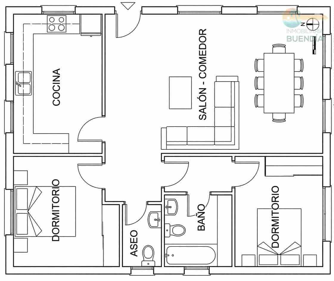 Apartamento de 2 habitaciones en Puerto de Mazarron en venta - 89.900 € (Ref: 9714997)