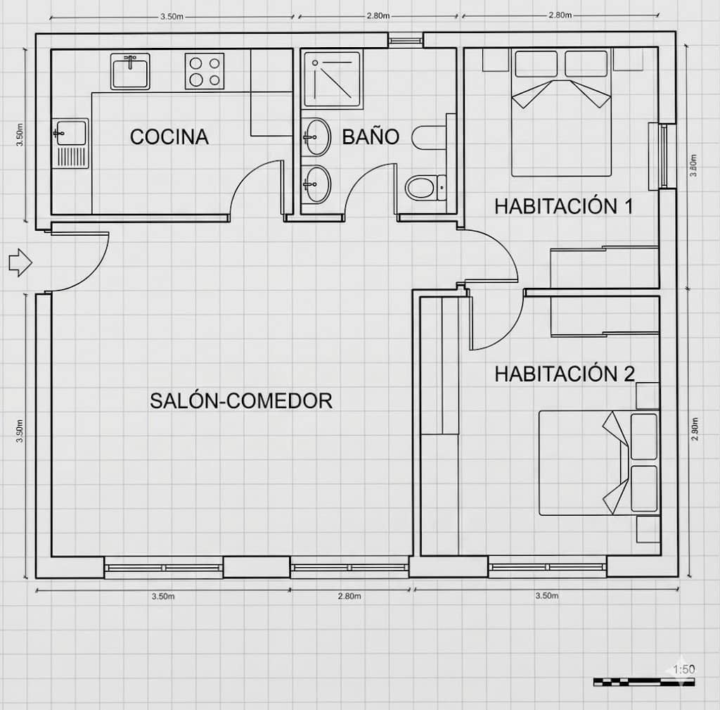 Apartamento de 2 habitaciones en Alamillo en venta con piscina - 172.900 € (Ref: 9829262)