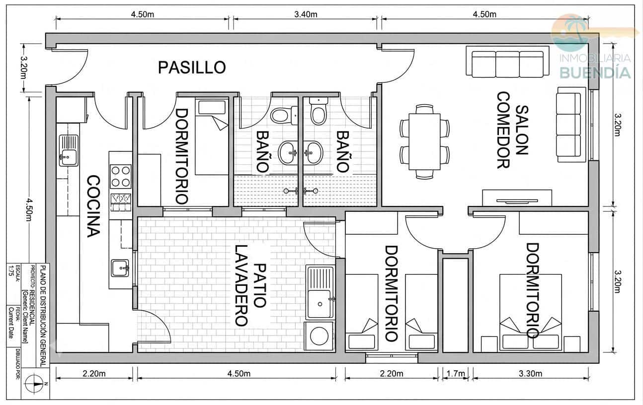 3 soveværelse Lejlighed til salg i Puerto de Mazarron med garage - € 165.000 (Ref: 9940045)