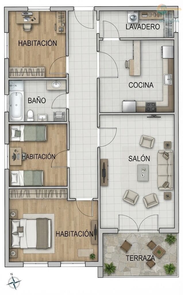 3 slaapkamer Flat te koop in Isla Plana - € 255.000 (Ref: 9962775)
