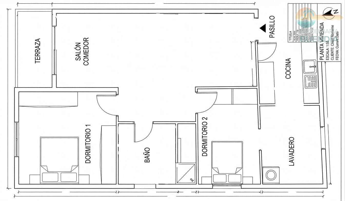 2 soverom Leilighet til salgs i Puerto de Mazarron med svømmebasseng garasje - € 162 900 (Ref: 9980476)