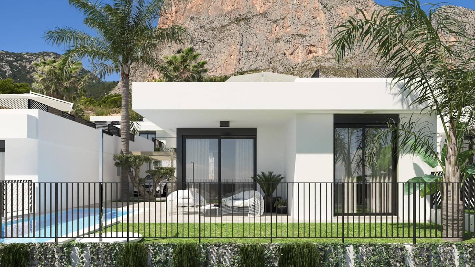 Chalet de 3 habitaciones en Polop en venta con piscina garaje - 480.000 € (Ref: 10005648)