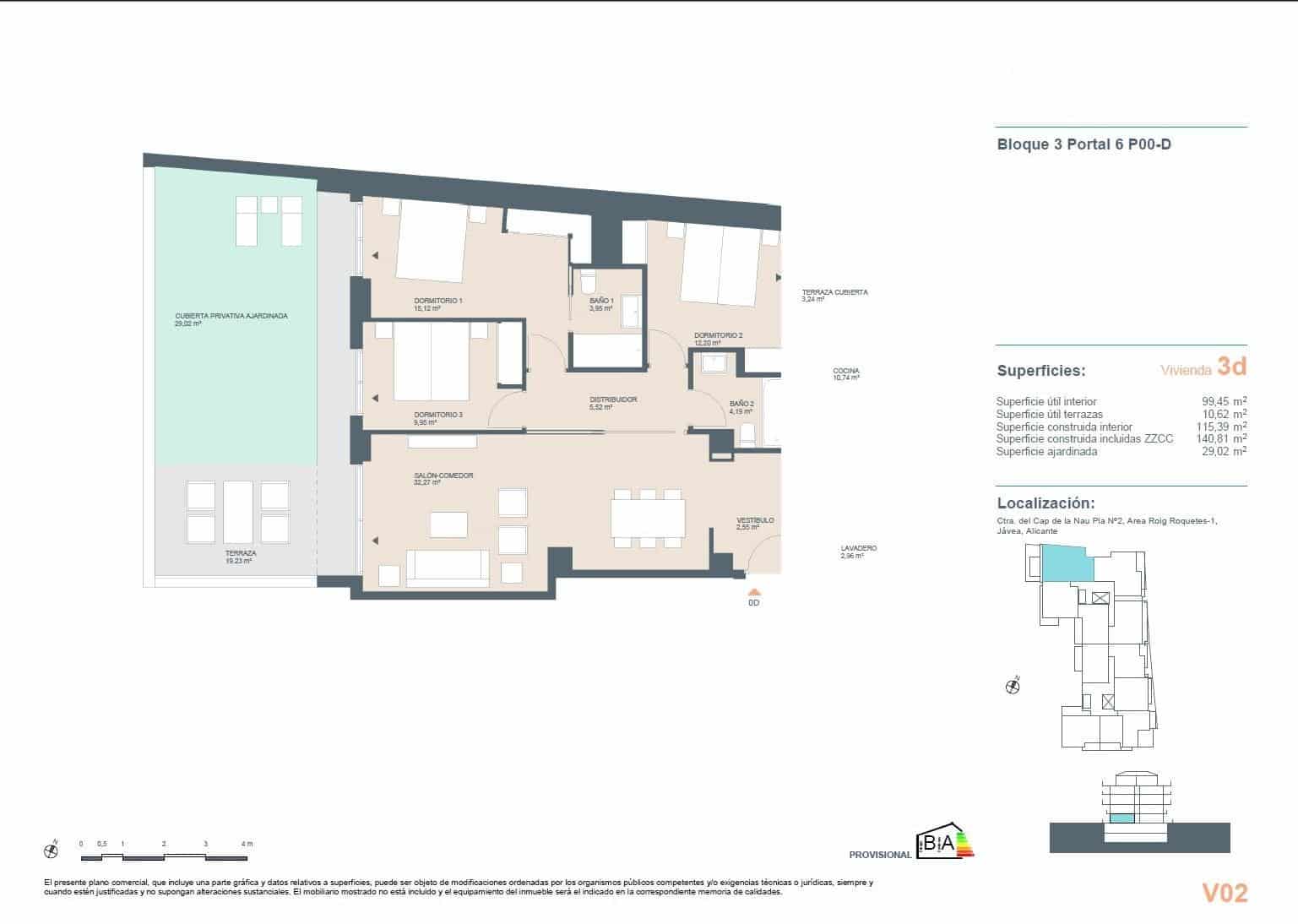 3 soverom Leilighet til salgs i Javea / Xabia med svømmebasseng garasje - € 512 000 (Ref: 10028905)