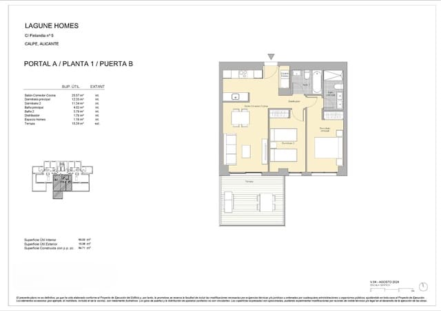 2 quarto Apartamento para venda em Calpe / Calp com piscina garagem - 395 000 € (Ref: 8552743)