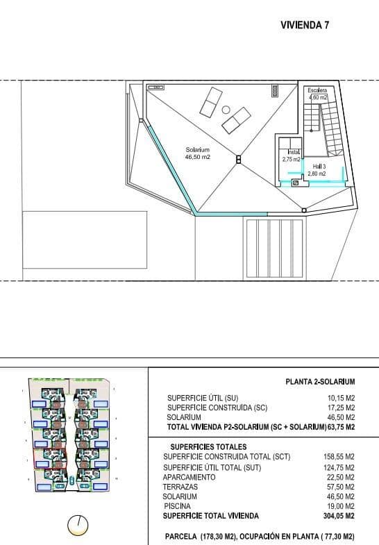 3 bedroom Villa for sale in Los Altos with pool garage - € 499,000 (Ref: 8554312)