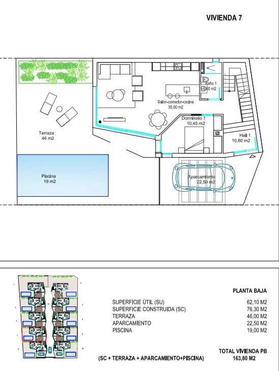 3 bedroom Villa for sale in Los Altos with pool garage - € 499,000 (Ref: 8554312)