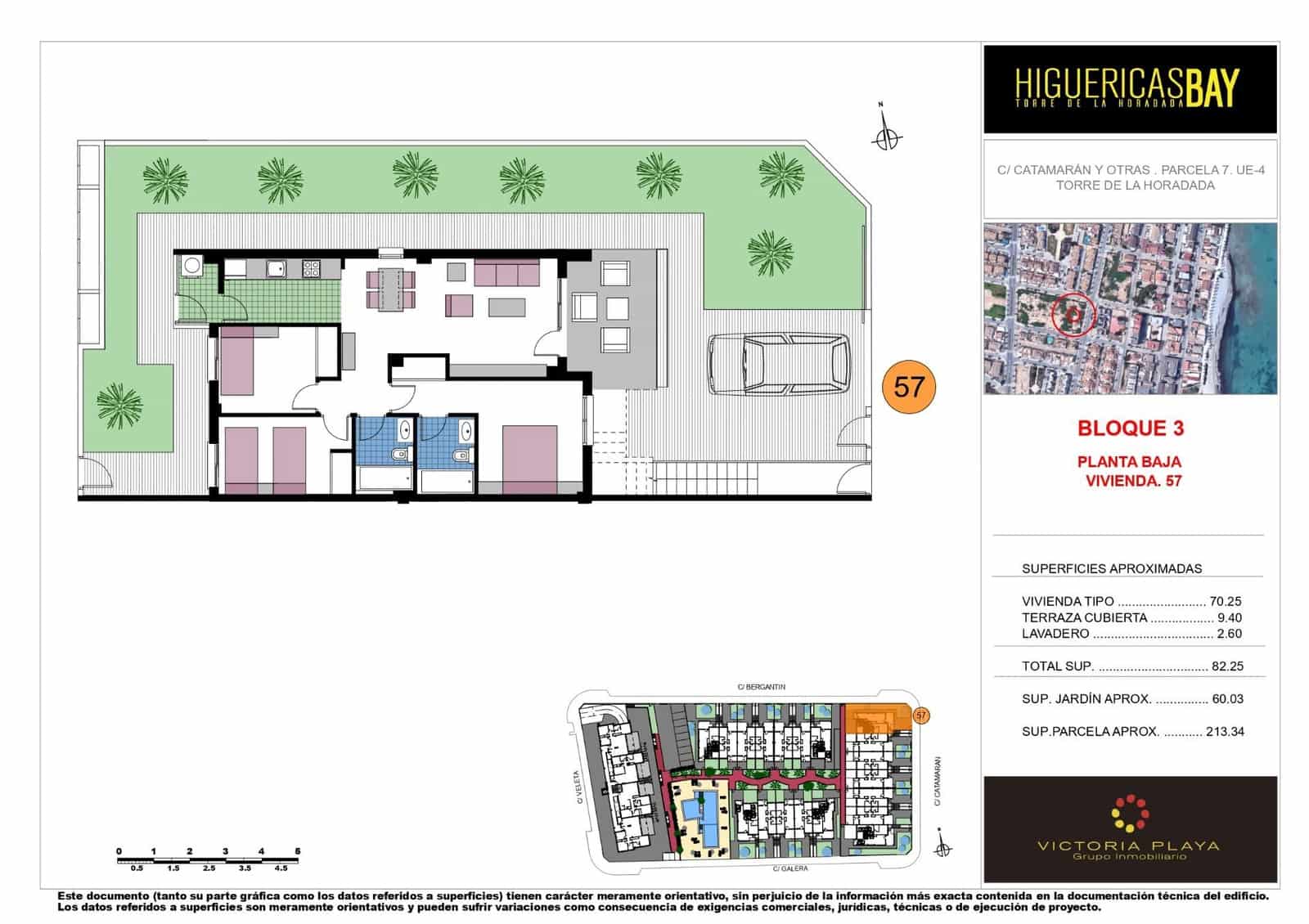 3 chambre Bungalow à vendre à Pilar de la Horadada avec piscine garage - 339 000 € (Ref: 8554383)