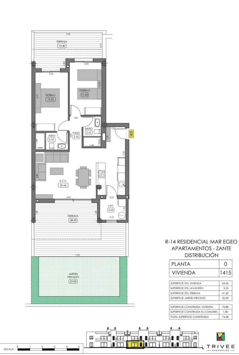 2 Zimmer Bungalow zu verkaufen in Algorfa mit Pool Garage - 299.000 € (Ref: 8554490)