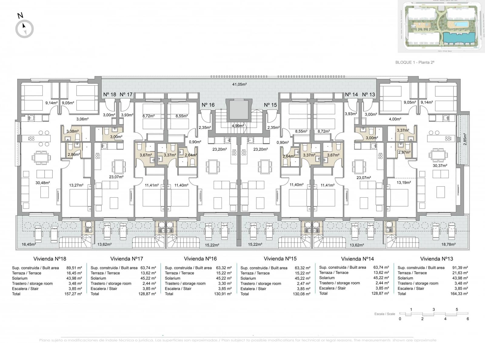 2 soverom Penthouse til salgs i Pilar de la Horadada med svømmebasseng - € 299 000 (Ref: 8894818)