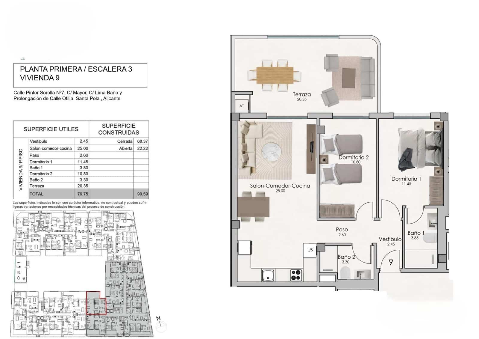 2 slaapkamer Appartement te koop in Santa Pola met zwembad garage - € 248.000 (Ref: 8923738)