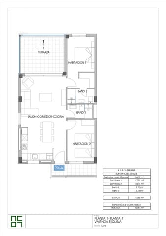 2 chambre Appartement à vendre à La Villajoyosa / Vila Joiosa avec piscine - 349 000 € (Ref: 8968252)