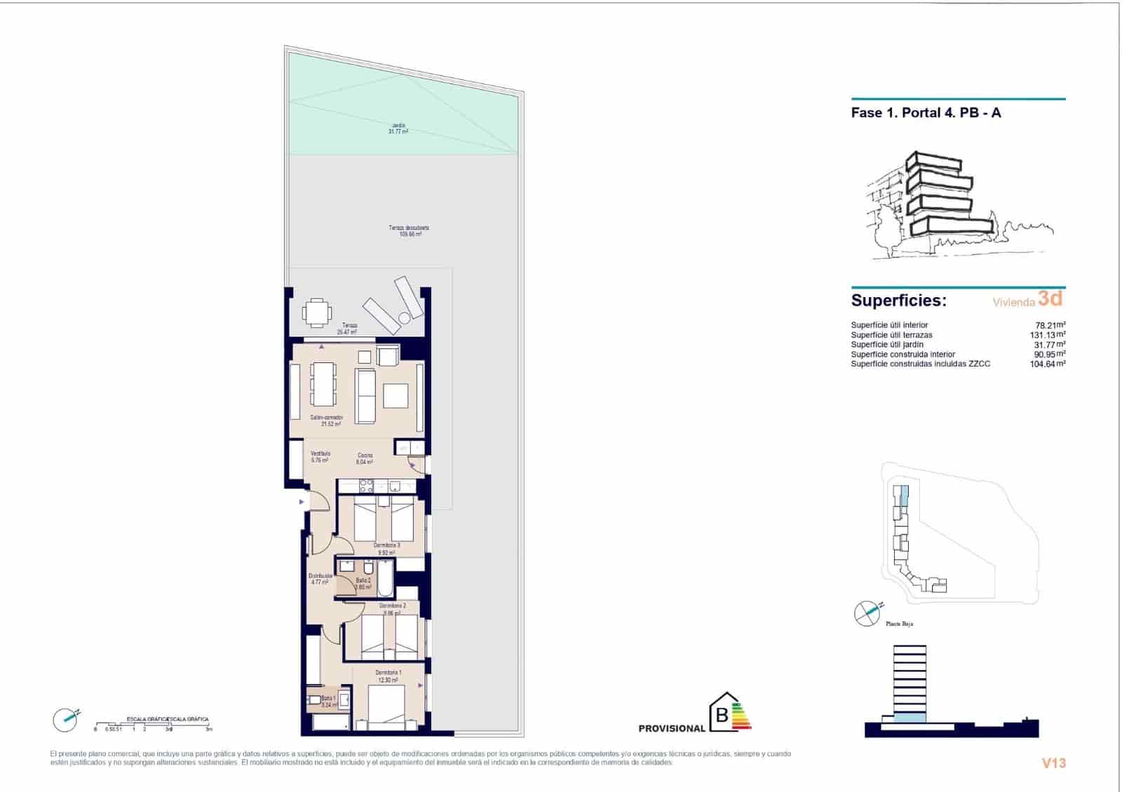 3 bedroom Apartment for sale in Alicante / Alacant city with pool garage - € 414,000 (Ref: 9142845)