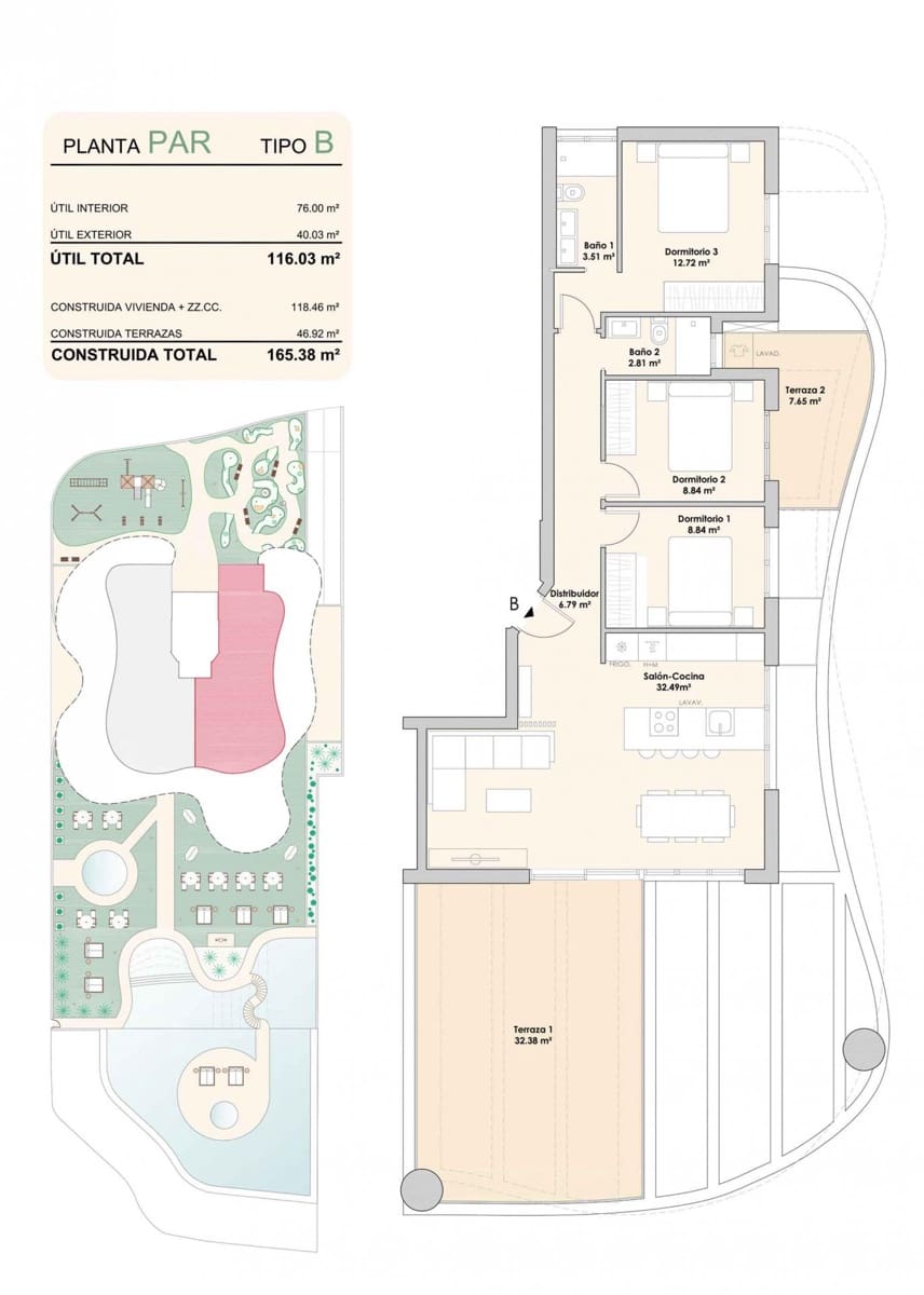 3 soverom Leilighet til salgs i Calpe / Calp med svømmebasseng - € 450 000 (Ref: 9243390)