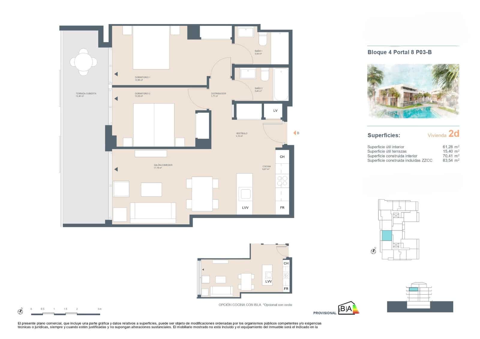2 chambre Appartement à vendre à Javea / Xabia avec piscine garage - 390 500 € (Ref: 9334951)