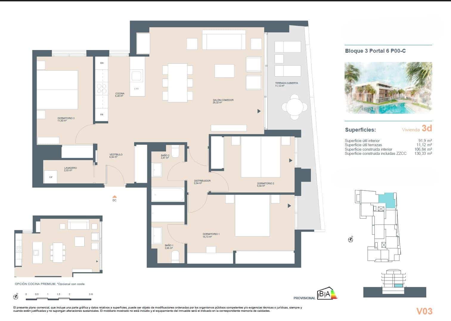 3 soveværelse Lejlighed til salg i Javea / Xabia med swimmingpool garage - € 409.500 (Ref: 9541724)