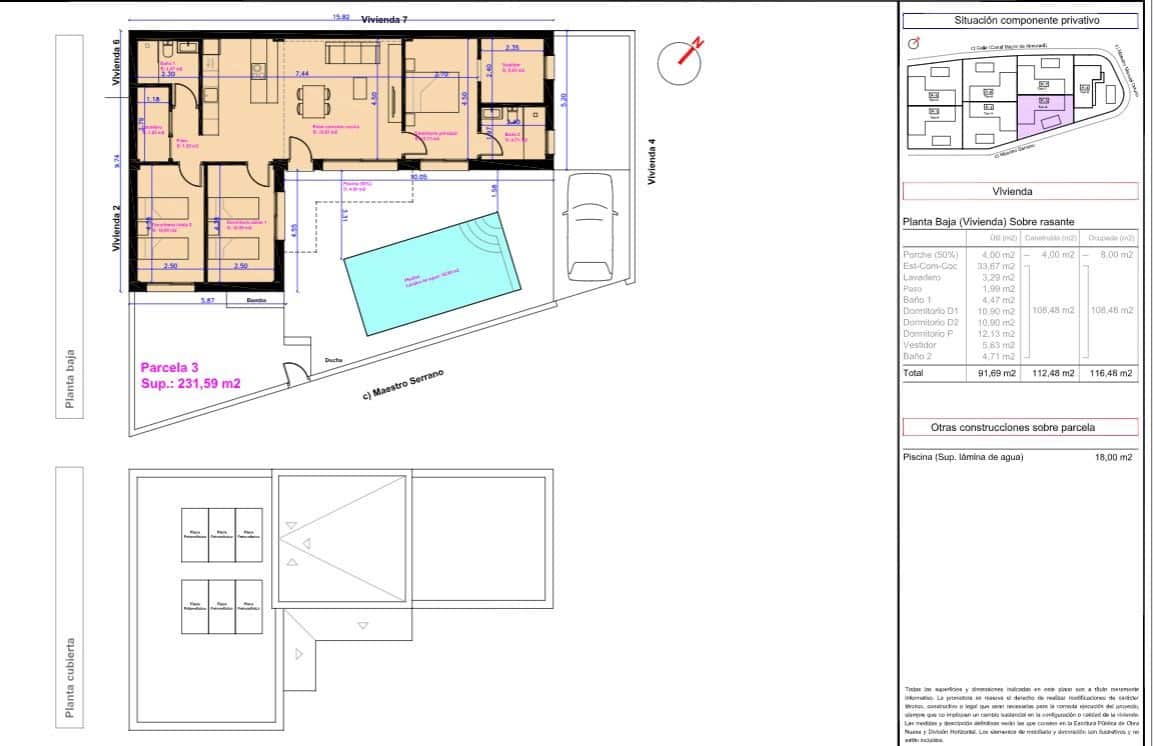 3 sypialnia Willa na sprzedaż w Daya Nueva - 365 000 € (Ref: 9599532)