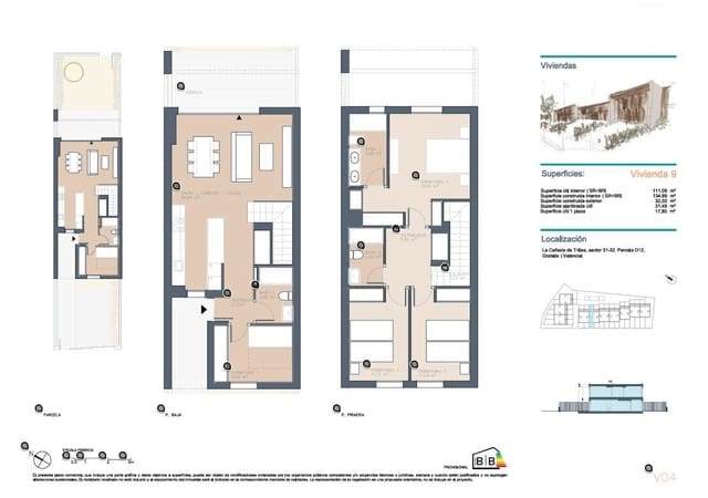 4 soveværelse Rækkehus til salg i Campolivar, Godella - € 599.000 (Ref: 9783143)