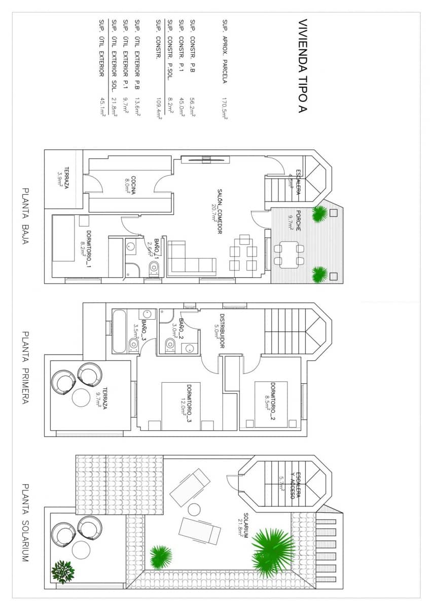 3 bedroom Villa for sale in San Fulgencio with pool - € 275,000 (Ref: 9794628)