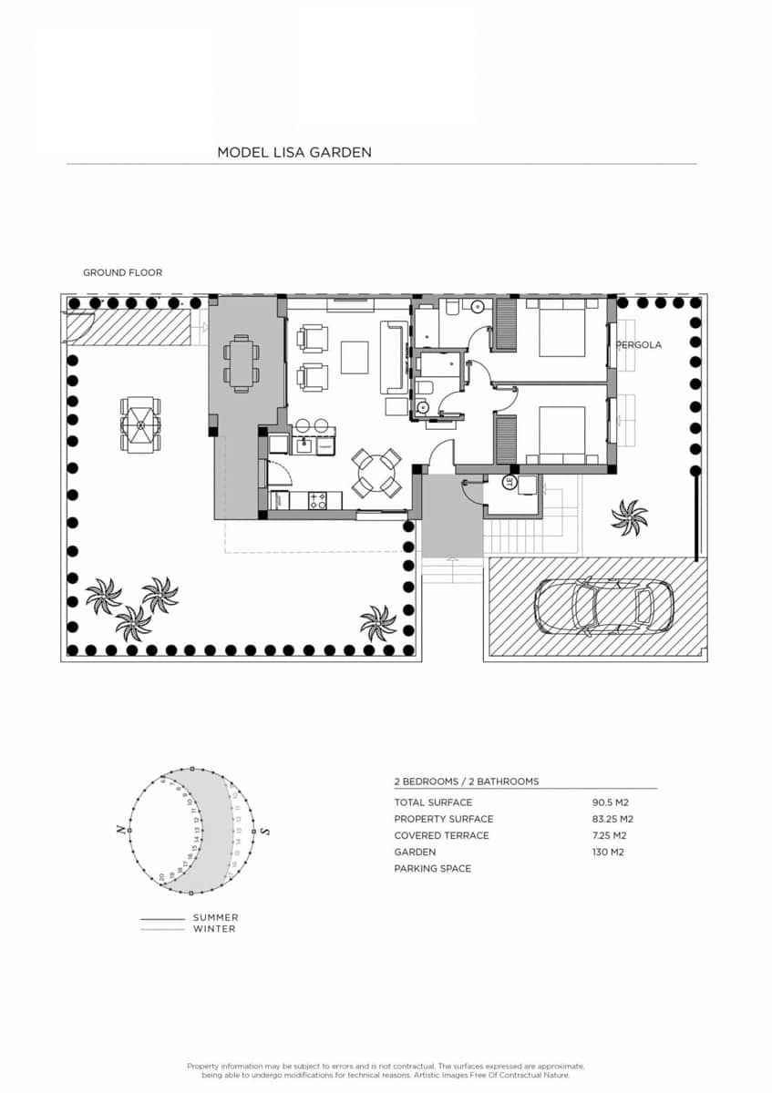 Bungalow de 2 habitaciones en Rojales en venta con piscina - 330.000 € (Ref: 9938193)