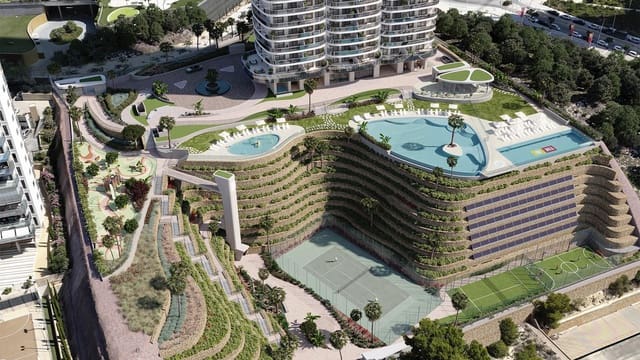 1 sovrum Lägenhet till salu i Playa Poniente, Benidorm med pool - 607 000 € (Ref: 9994239)