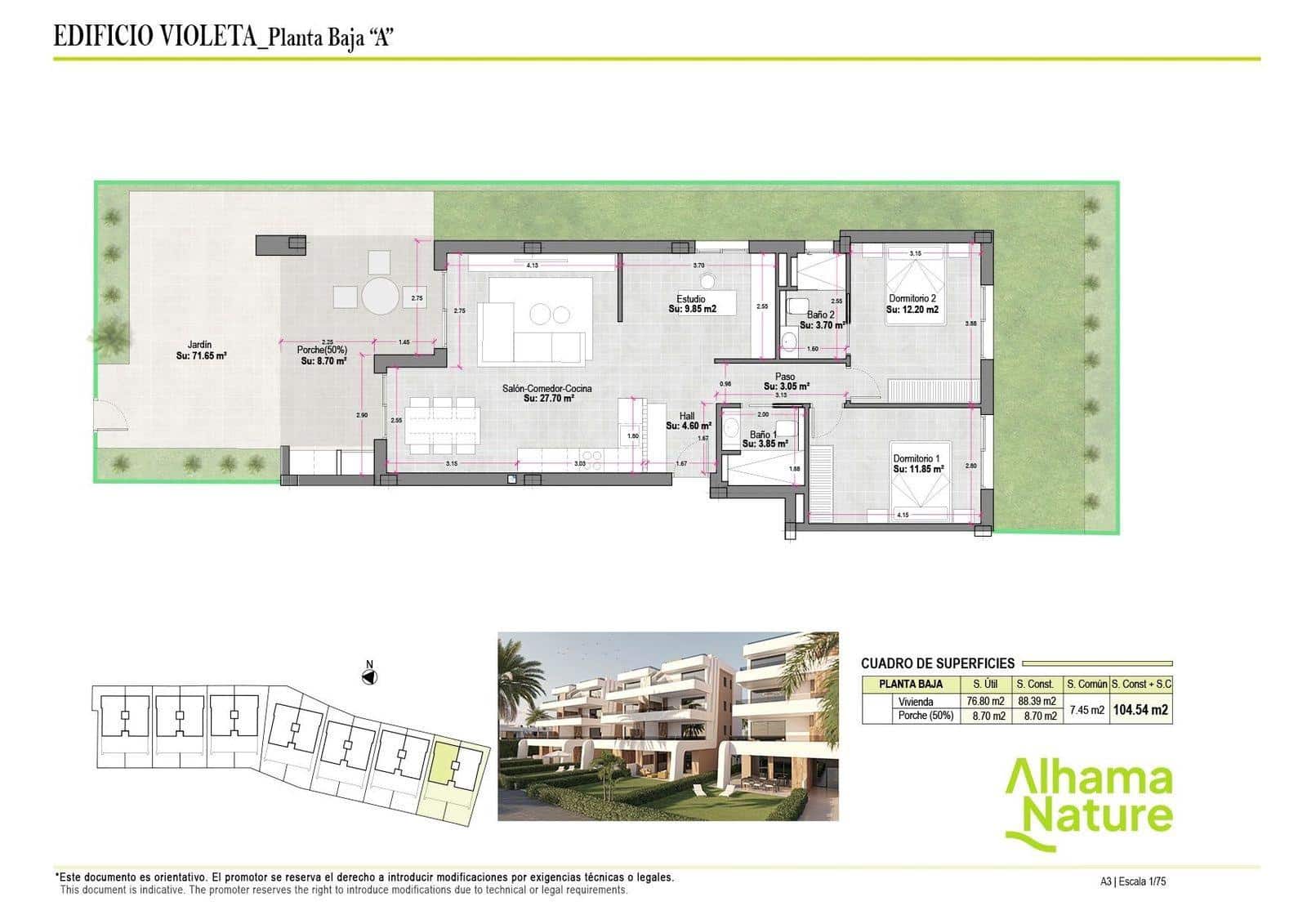 2 sovrum Lägenhet till salu i Condado de Alhama - 214 425 € (Ref: 9652058)