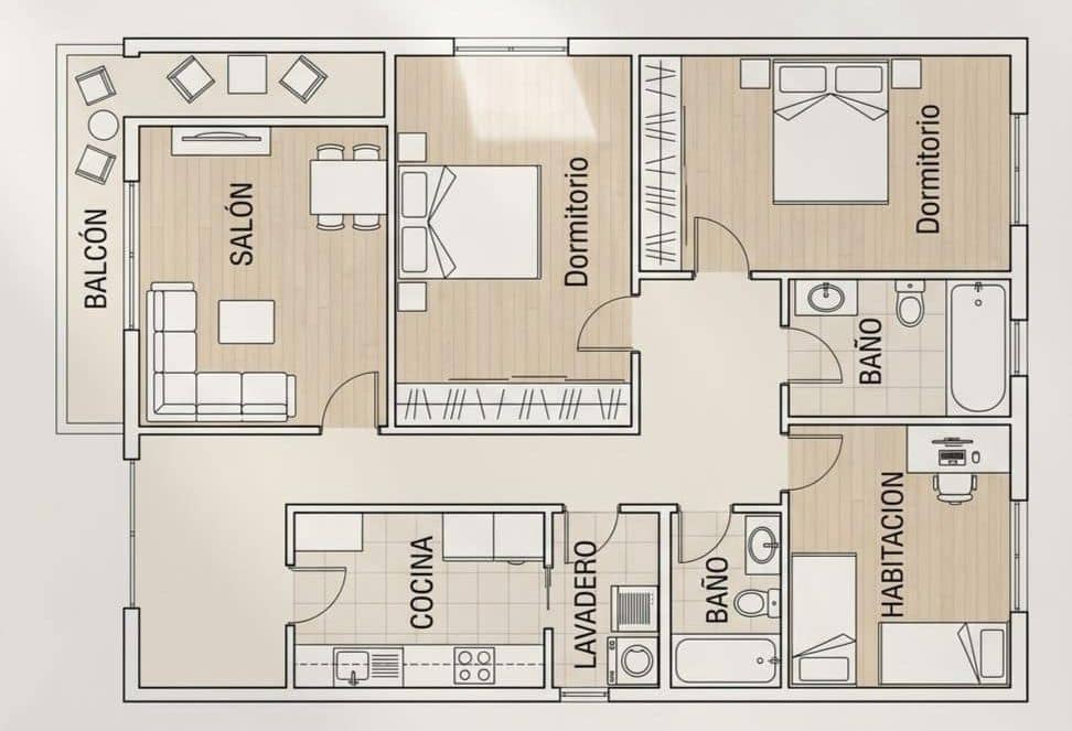 3 bedroom Flat for sale in Mazarron with garage - € 119,990 (Ref: 9748083)