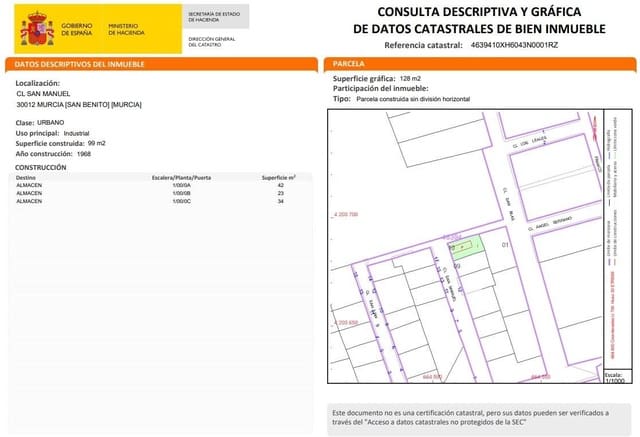Terreno Não Urbanizado para venda em Múrcia cidade - 30 000 € (Ref: 10165096)