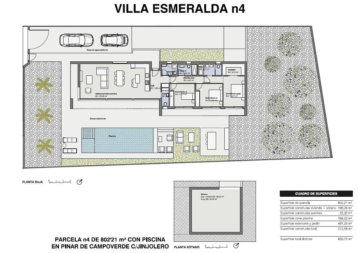 Chalet de 3 habitaciones en Pinar de Campoverde en venta con piscina garaje - 775.000 € (Ref: 8954794)