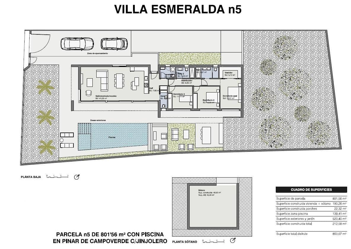 Chalet de 3 habitaciones en Pinar de Campoverde en venta con piscina garaje - 775.000 € (Ref: 8954794)