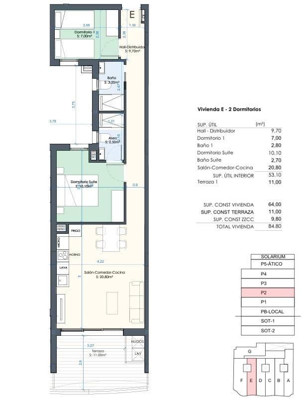 2 Zimmer Wohnung zu verkaufen in Torrevieja mit Pool Garage - 339.000 € (Ref: 9406902)