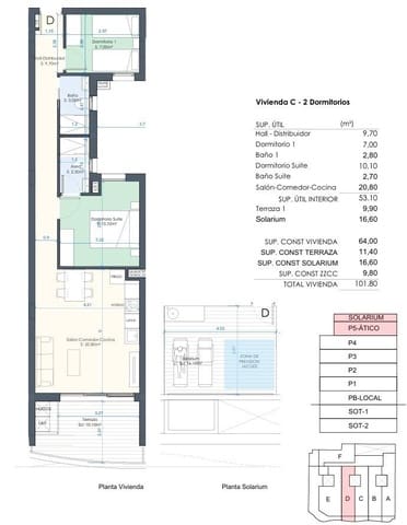 2 Zimmer Wohnung zu verkaufen in Torrevieja mit Pool Garage - 339.000 € (Ref: 9406902)