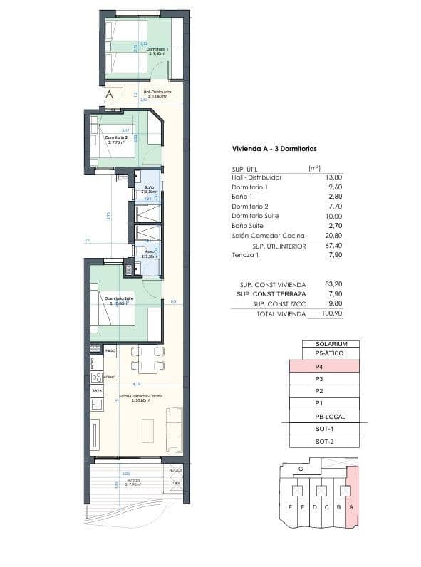 2 Zimmer Wohnung zu verkaufen in Torrevieja mit Pool Garage - 339.000 € (Ref: 9406902)