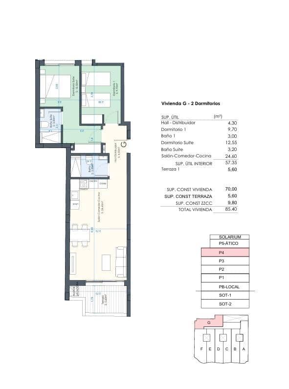 2 Zimmer Wohnung zu verkaufen in Torrevieja mit Pool Garage - 339.000 € (Ref: 9406902)
