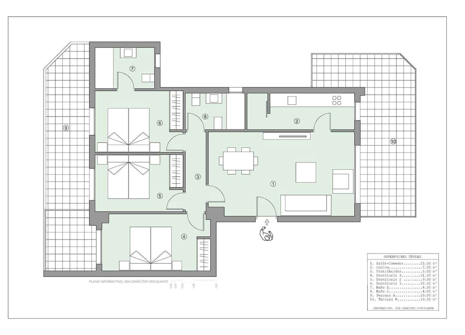 3 quarto Apartamento para venda em La Manga del Mar Menor com piscina - 299 000 € (Ref: 9903981)