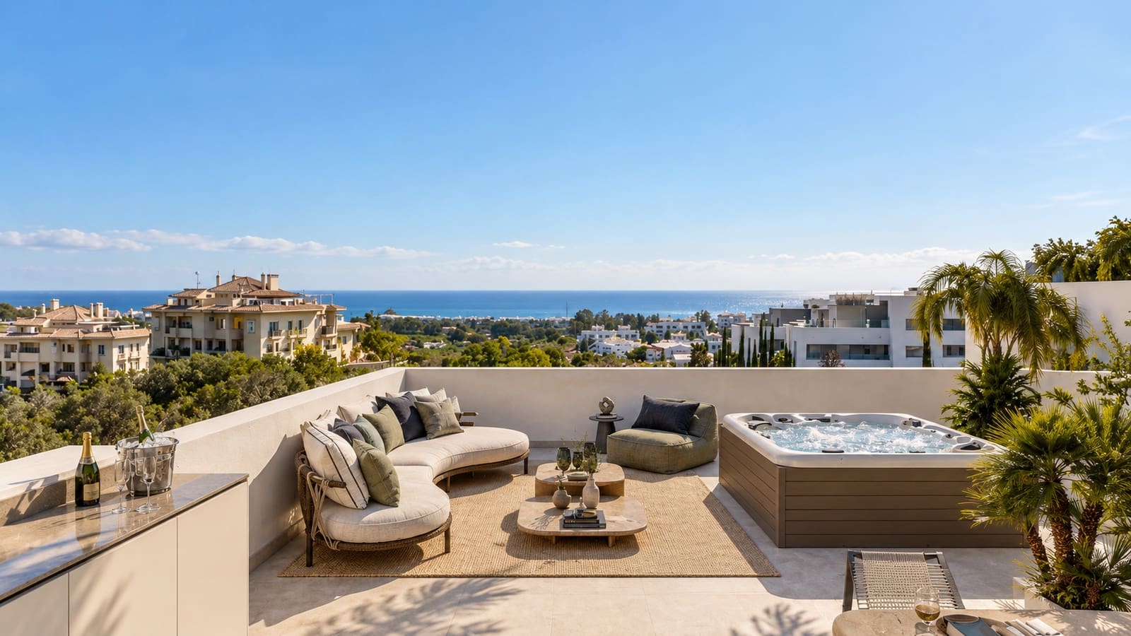 Pareado de 3 habitaciones en New Golden Mile en venta con piscina garaje - 1.468.000 € (Ref: 10153290)