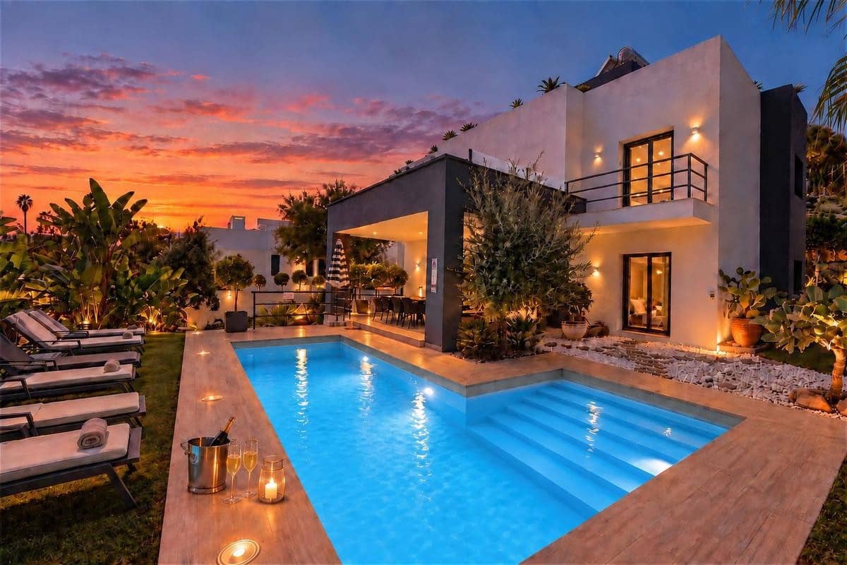 4 soverom Villa til leie i Marbella med svømmebasseng garasje - € 9 500 (Ref: 10179724)