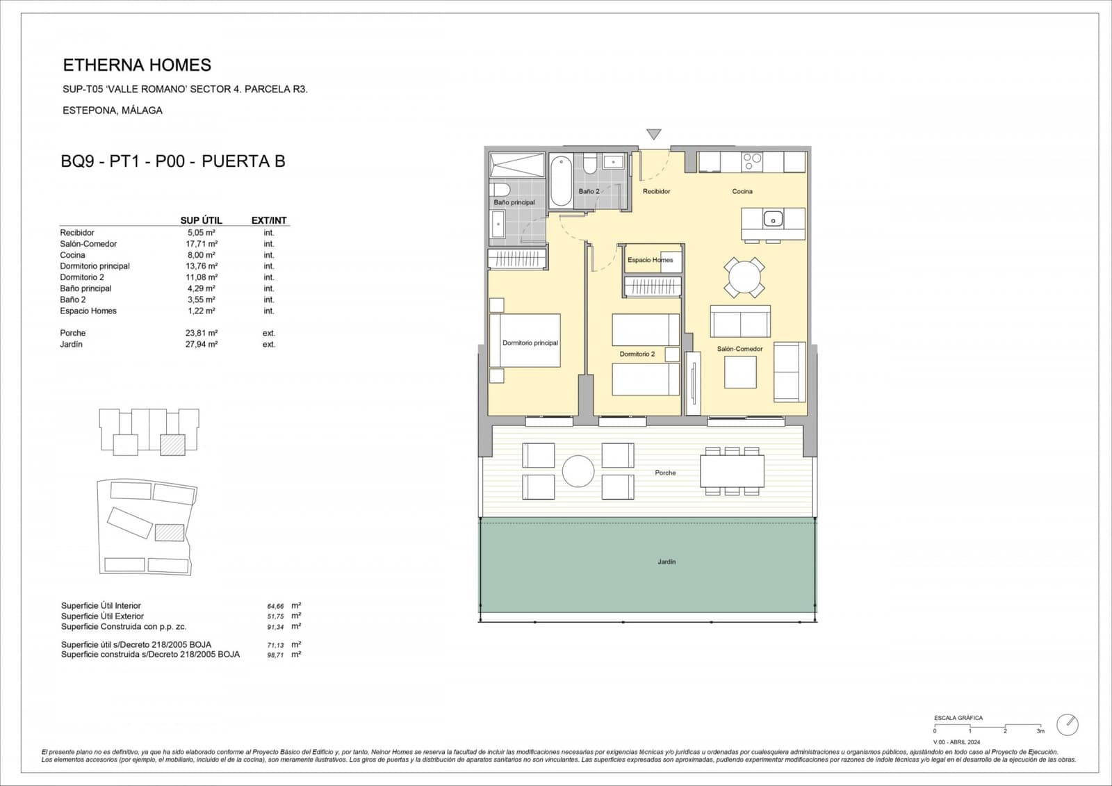 Apartamento de 2 habitaciones en Estepona en venta con piscina garaje - 287.000 € (Ref: 8372353)