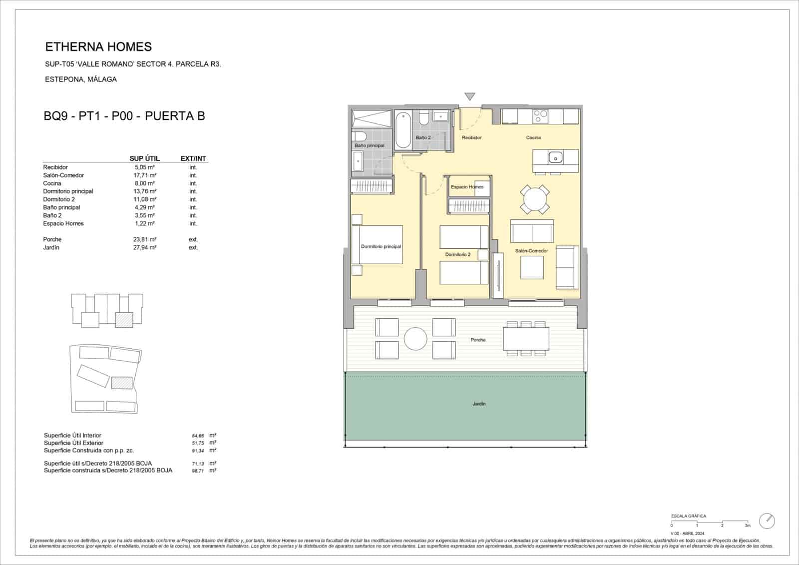Apartamento de 2 habitaciones en Estepona en venta con piscina garaje - 287.000 € (Ref: 8372353)