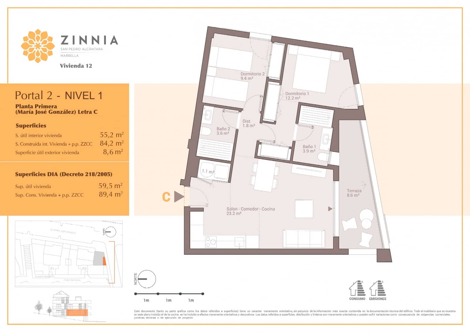 2 camera da letto Appartamento in vendita in San Pedro de Alcantara con piscina garage - 440.500 € (Rif: 8769767)